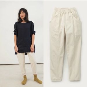 Elizabeth Suzann Clyde Work Pant in Natural, Size 2